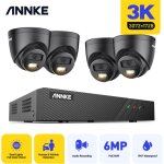 5mp kit de videosurveillance 4 camera infrarouge intelligente double lumiere vision nocturne kit camera ...