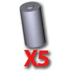 5pi�ces batterie p�riph�rique radio 3v cr123a came 119rir475