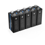 5x batterie ansmann industrial lithium bloc 9v ? 6fr22 (lot de 5)