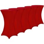 5x housses de table de bar bistrot ronde nappe mange debout protection table de cocktail tissu stretch ...