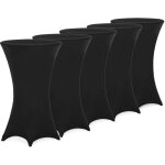 5x housses de table de bar bistrot ronde nappe mange debout protection table de cocktail tissu stretch ...