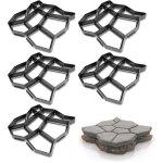 Tolletour - 5x moule en béton moules à paver diy en plastiqu pochoirs de pavage professionnels pour l'extérieu ... Tolletour - 5x moule en béton moules à paver diy en plastiqu pochoirs de pavage professionnels pour l'extérieu ...