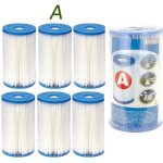 6 cartouches de filtration intex pour filtre piscine intex type a