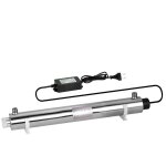 6 gpm 25w st�rilisateur uv ultraviolet d�sinfection de l'eau en acier inoxydable 304 rotek