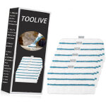 6 lingettes pour black et decker balais vapeur fsmp20 steam mop pour black decker fsm1630, fsm1616, fsmh13e5, ...