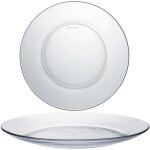 Assiette  dessert duralex lys, transparente, diamtre 190 mm - lot de 6