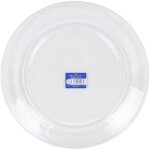 6 lys transparent assiette plate 28 cm - duralex scop sa
