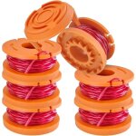 6 pack bobine fil pour 20v worx coupe - bordures wa0004. 1 bobine de fil debroussailleuse(6 x 3m diam�tre ...