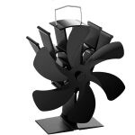 6 pales ventilateur poele � bois aliment� par la chaleur, ventilateur de chemin�e, ventilateur de poele ...