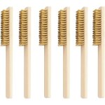6 pcs brosse laiton, jeu de brosses mtalliques, brosse mtallique avec poils en laiton, brosses mtalliques ...