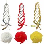 Ensoleille - 6 pcs oiseau répulsif spirale oiseau effaroucheur plastique spirale pôles réfléchissant ... Ensoleille - 6 pcs oiseau répulsif spirale oiseau effaroucheur plastique spirale pôles réfléchissant ...