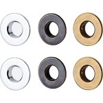 6 pi�ces anneau de trop - plein, insert d'anneau en laiton, bagues pour trop - plein de lavabo pi�ce ...