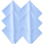 6 pi�ces chiffon de nettoyage pour lunettes - bleu clair, 15 x 18 cm, chiffon de nettoyage pour �cran ...