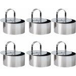 6 pi�ces emporte piece patisserie, cercle a patisserie 8 cm diametre, emport� pi�ce rond, inoxydable ...