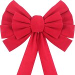 6 pièces grand noeud rouge en velours noeuds de noël noeuds suspendus de vacances de noël pour décoration ... 6 pièces grand noeud rouge en velours noeuds de noël noeuds suspendus de vacances de noël pour décoration ...