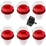 6 pi�ces mangeoire poules, mangeoire poules anti nuisible, mangeoire poule automatique �tanche � la pluie, ...