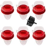 6 pi�ces mangeoire poules, mangeoire poules anti nuisible, mangeoire poule automatique �tanche � la pluie, ...