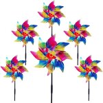 6 pi�ces de r�pulsif pour oiseaux de moulin � vent, r�pulsif pour oiseaux r�fl�chissant, moulin � vent ...