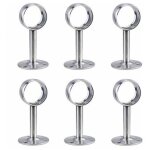6 pices support barre rideau plafond plafond de support de tringle  rideau support de tringle pour ...