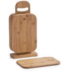 6 planches � d�coupe + support, bois de bambou, zeller