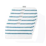 6 remplacement lingettes reutilisables microfibre pour black + decker balai vapeur steam mop fsm1600 ...