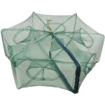 6 trous) 1 pi�ce filet de p�che pliant, sac de p�che lanc� � la main, cage de p�che