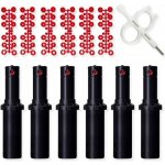 Hunter - lot de 6 arroseur turbine pgp adj 3 / 4'', port�e 6, 4 - 15, 8 m + cl� de r�glage des arroseurs ...