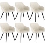 Lot de 6 chaises de salle  manger avec accoudoirs woltu chaise de cuisine, chaise de salon en velours, ...