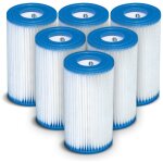6 x kit de filtres de pompe type a intex 29000