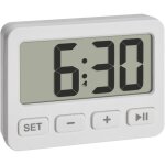 Tfa dostmann - 60. 2036. 02  quartz rveil blanc heures de rveil 1 1 minuterie