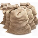 60 x 40 cm)5 sacs toile de jute - sac jute pomme de terre ? sac a patate conservation ? anti inondation, ...
