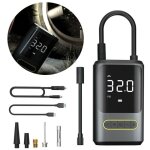 6000mah mini pompe � air �lectrique?compresseur � air portatif gonfleur pneus sans fil 150psi avec �cran ...