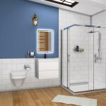 Acezanble - 60cm(l)x38. 5cm(p)x52cm(h) meuble salle de bain blanc deux tiroirs avec une vasque � suspendre ...