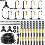 60m syst�me d'arrosage automatique ext�rieur 2026, kit goutte - � - goutte avec 16 / 32 buses en cuivre ...