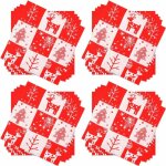 60pices serviettes de nol jetables, serviettes cocktail sapin de nol et renne de nol serviette de ...