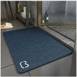 60x90 tapis de bain antid�rapant super absorbant diatomite tapis salle de bain microfibre tapis de baignoire ...