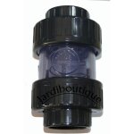 Jardiboutique - 63 mm clapet a ressort inox avec raccord transparent diam�tre 63 mm