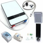 6500w 220v tankless instantan� chaudi�re chauffe - eau electrique + buse de douche chauffe - eau instantan� ...