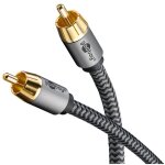 65299 cable rca mono de 10 m / c�ble de appareil audio de hi - fi avec subwoofer / c�ble textile souple ...