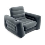 66551np pull - out fauteuil (l x l x h) 223 x 116 x 66 cm noir d103092 - intex