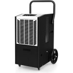 66l / jour d�shumidificateur industriel pour 418 m� - minuterie 24h, mobile avec pompe / tuyau de drainage ...