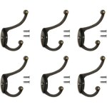 6pcs patre porte manteau murale vintage crochet mtal de porte chapeau crochet rtro pour porte - manteau ...