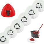 6pcs vadrouilles de rechange pour vileda o - cedar turbo 2 en 1 easywring & clean compatible t�tes de ...