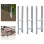Einfeben - 6x ancres h support poteau carport ancre poteau galvanis  chaud longue dure 91mm