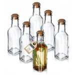 6x bouteille en verre 175 ml bouteilles de vinaigre d'huile d'olive avec bouchon d'huile d'olive - kadax ...