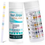 7 en 1 bandelettes test piscine, bandelettes de test, 7 en 1 test de qualit� d'eau, 100 bandelettes spa ...