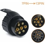 7 / 13 adaptateur prise remorque 7 vers 13 broches connecteur fiche attelage 7 pole a 13 pin pour remorque ...