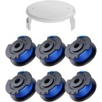 7 pack bobine fil coupe bordure pour ryobi one + ac14rl3a 18v 24v 40v coupe bordures, 2mm bobine de fil ...