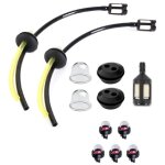 7 pi�ce tuyaux d'essence avec filtre, 5 pack general snap - in primer bulb, tuyau de carburant pour d�broussai ...