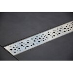 70 cm modèle bulles - caniveau de douche italienne inox 70 cm modèle bulles - caniveau de douche italienne inox